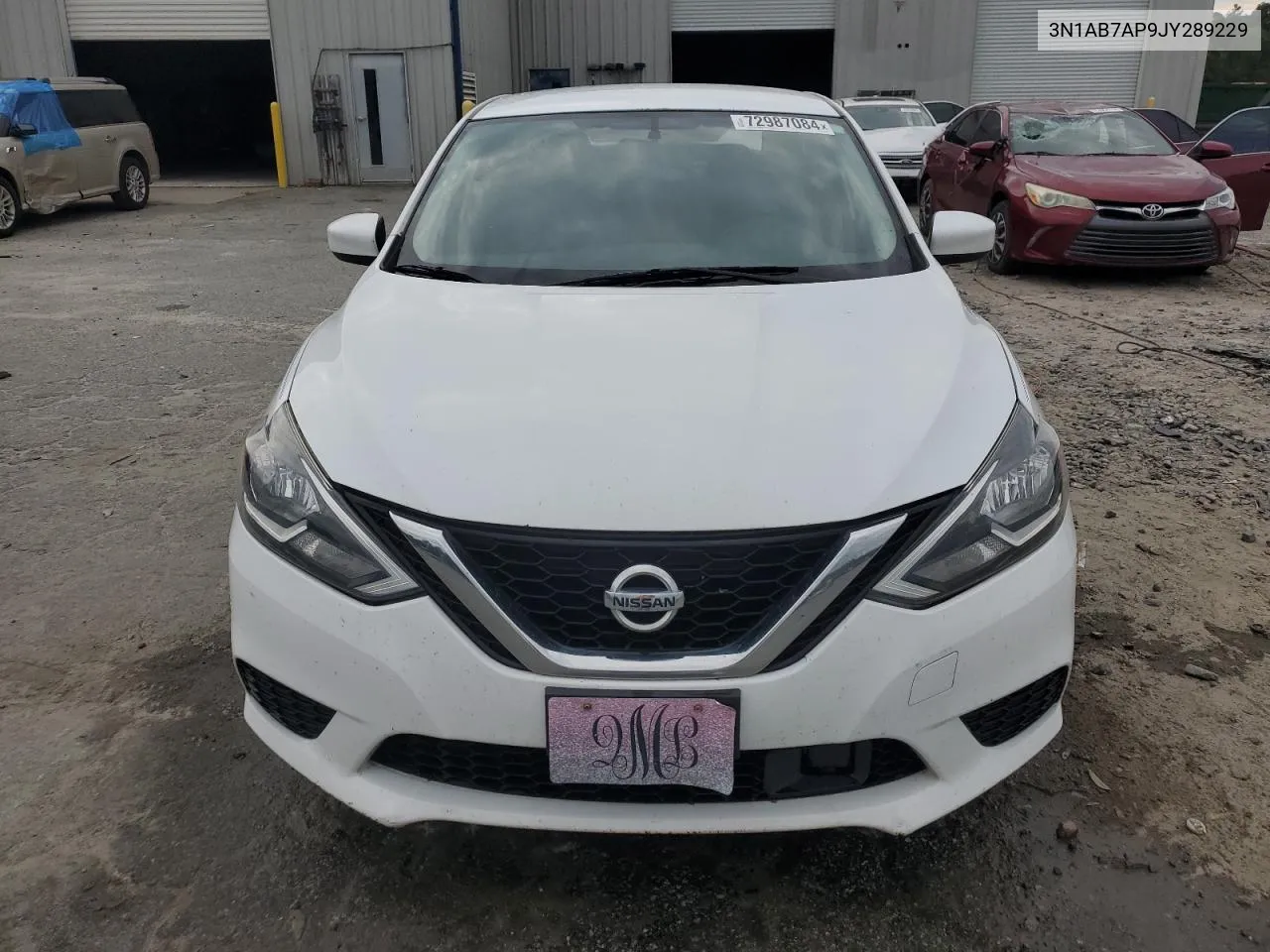 2018 Nissan Sentra S VIN: 3N1AB7AP9JY289229 Lot: 72987084