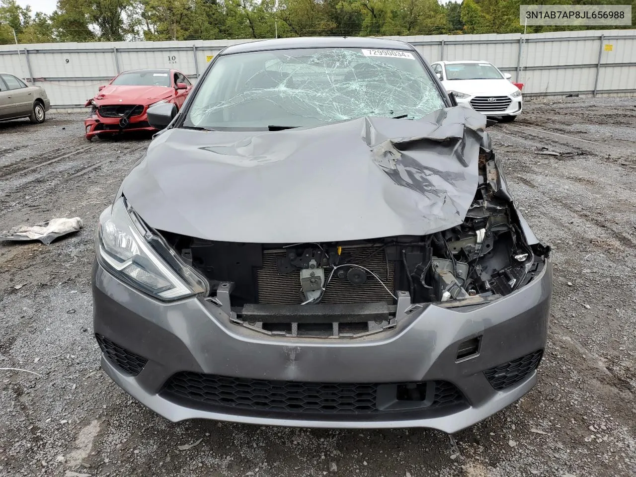 2018 Nissan Sentra S VIN: 3N1AB7AP8JL656988 Lot: 72990034