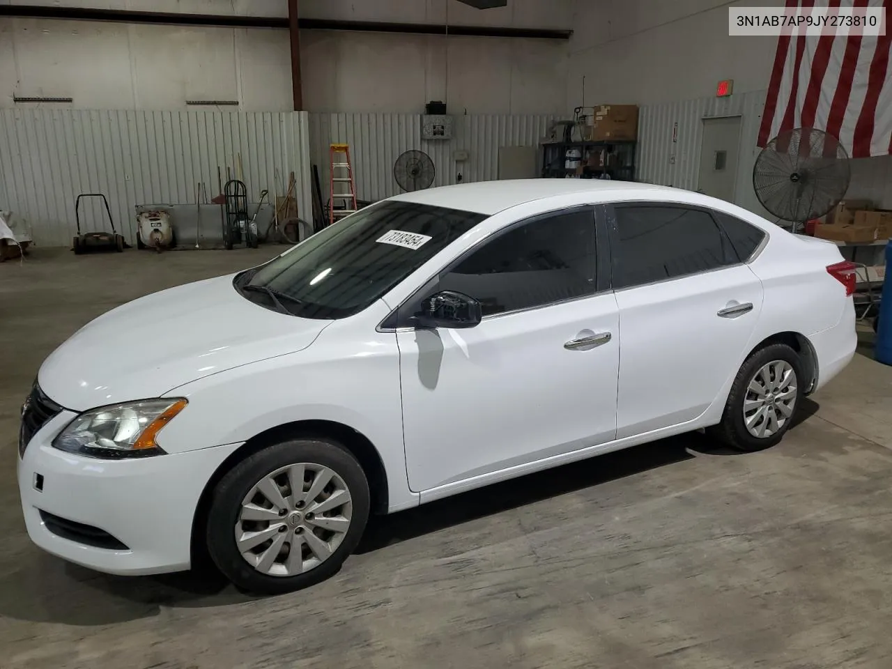 2018 Nissan Sentra S VIN: 3N1AB7AP9JY273810 Lot: 73183454