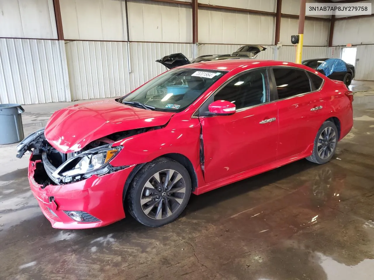 2018 Nissan Sentra S VIN: 3N1AB7AP8JY279758 Lot: 73201884