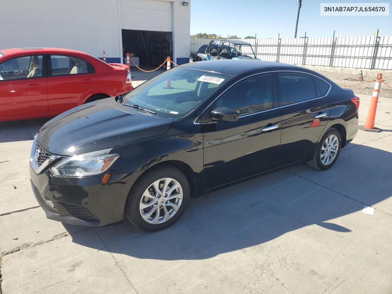 2018 Nissan Sentra S VIN: 3N1AB7AP7JL654570 Lot: 73238114