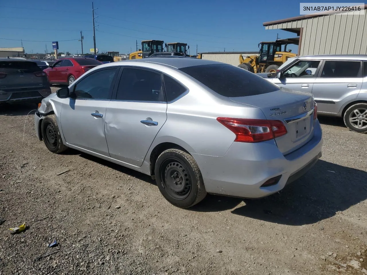 3N1AB7AP1JY226416 2018 Nissan Sentra S