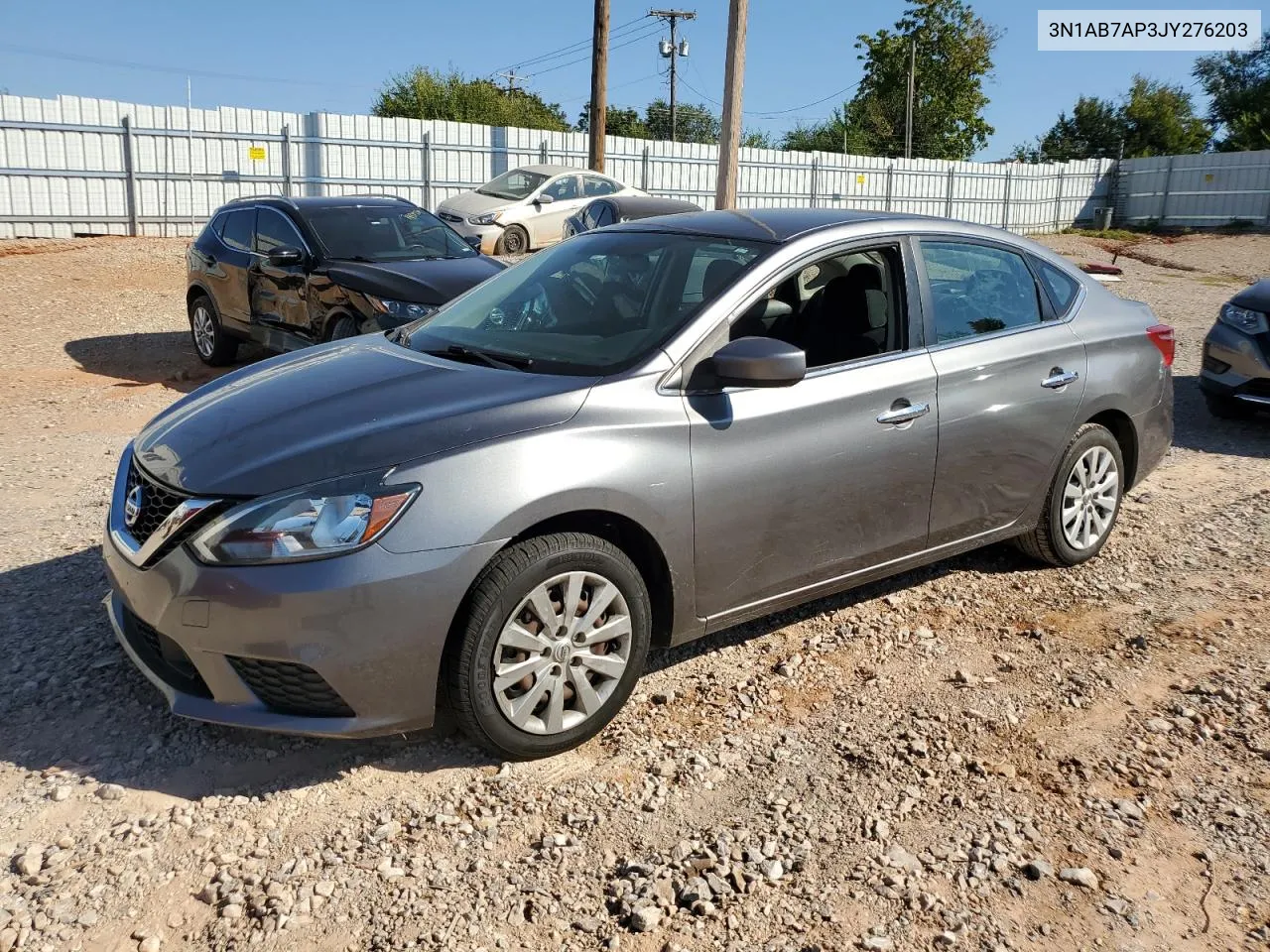 2018 Nissan Sentra S VIN: 3N1AB7AP3JY276203 Lot: 73877904