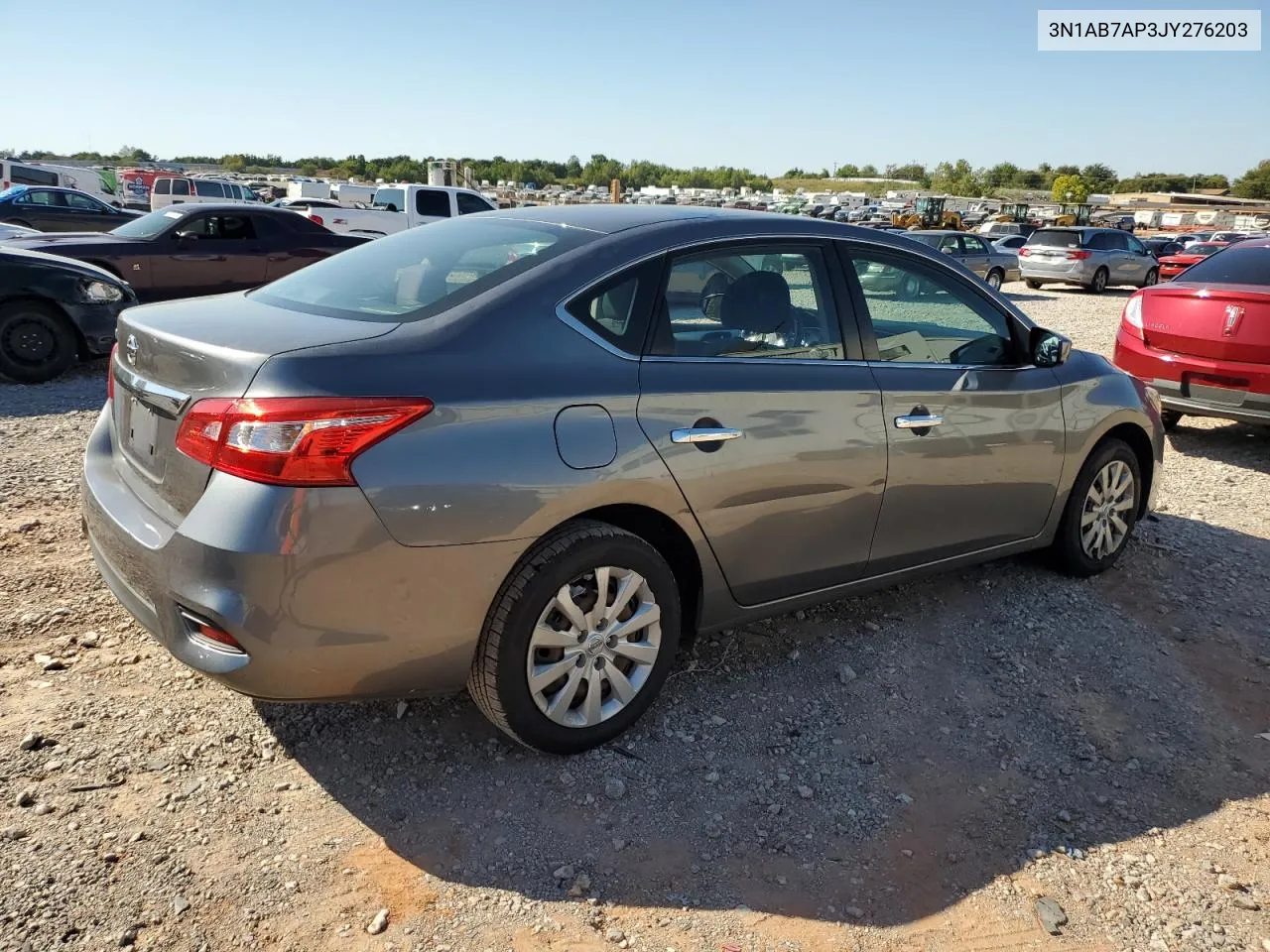 2018 Nissan Sentra S VIN: 3N1AB7AP3JY276203 Lot: 73877904