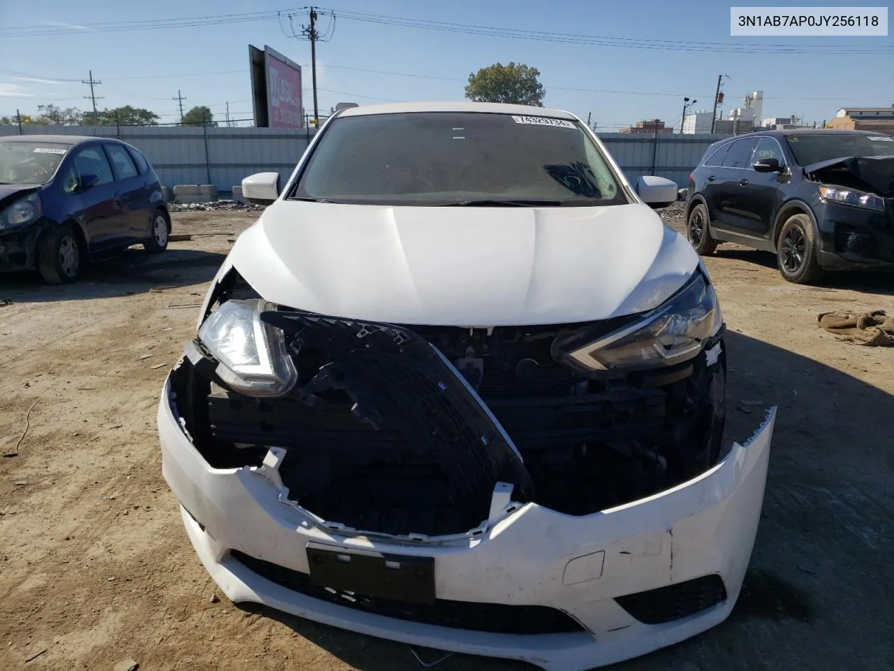 2018 Nissan Sentra S VIN: 3N1AB7AP0JY256118 Lot: 74329734