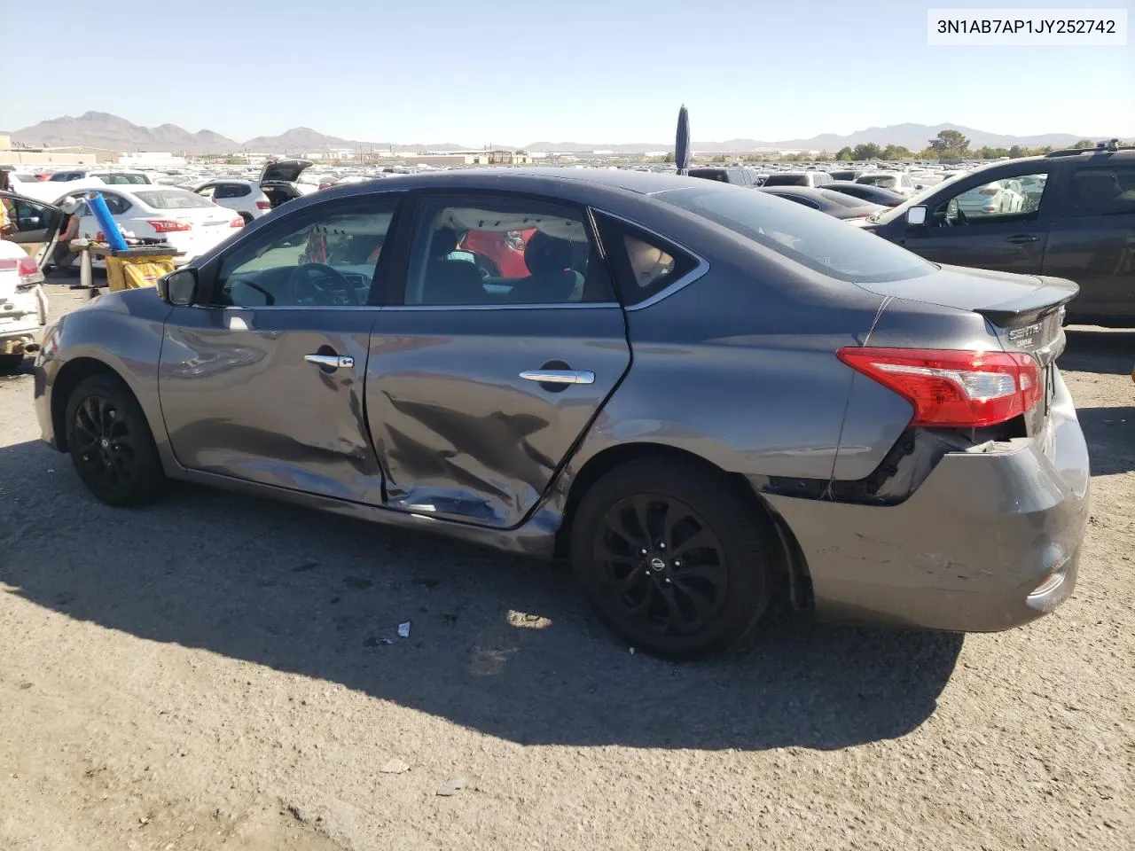 2018 Nissan Sentra S VIN: 3N1AB7AP1JY252742 Lot: 74361354