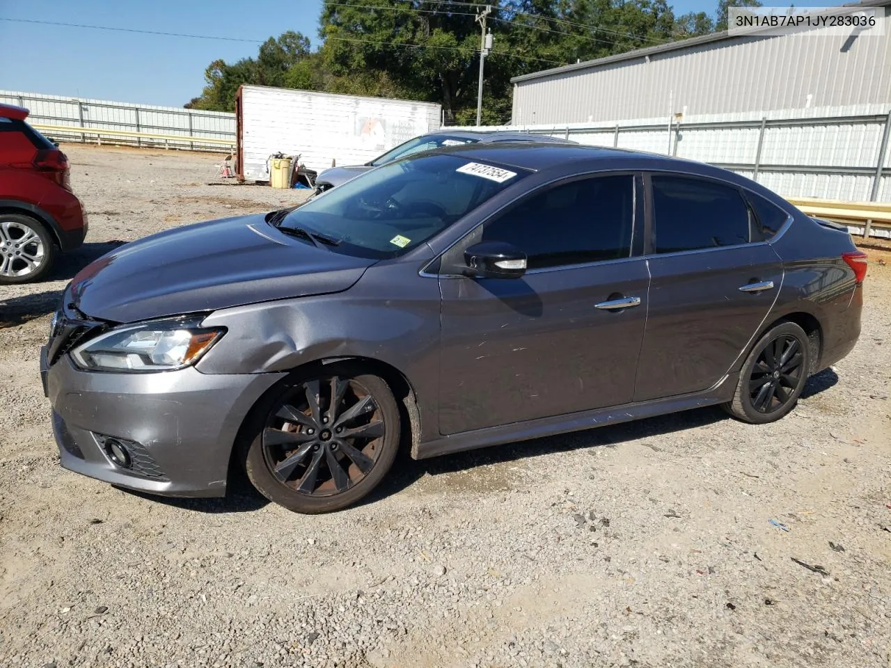 2018 Nissan Sentra S VIN: 3N1AB7AP1JY283036 Lot: 74737554