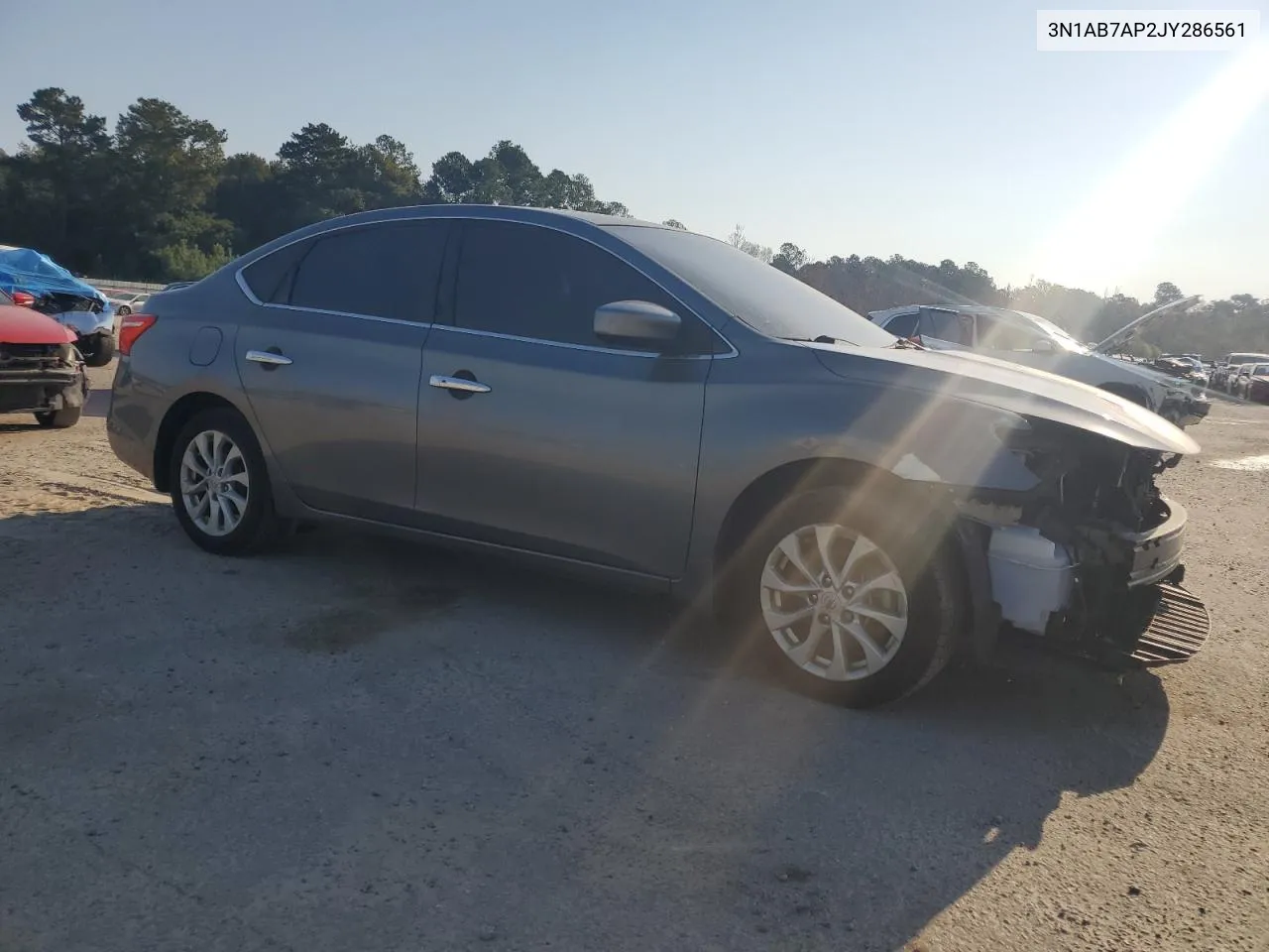 2018 Nissan Sentra S VIN: 3N1AB7AP2JY286561 Lot: 75270554