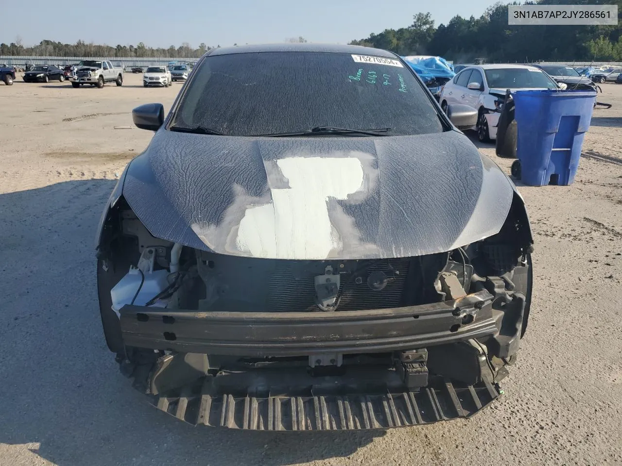 2018 Nissan Sentra S VIN: 3N1AB7AP2JY286561 Lot: 75270554