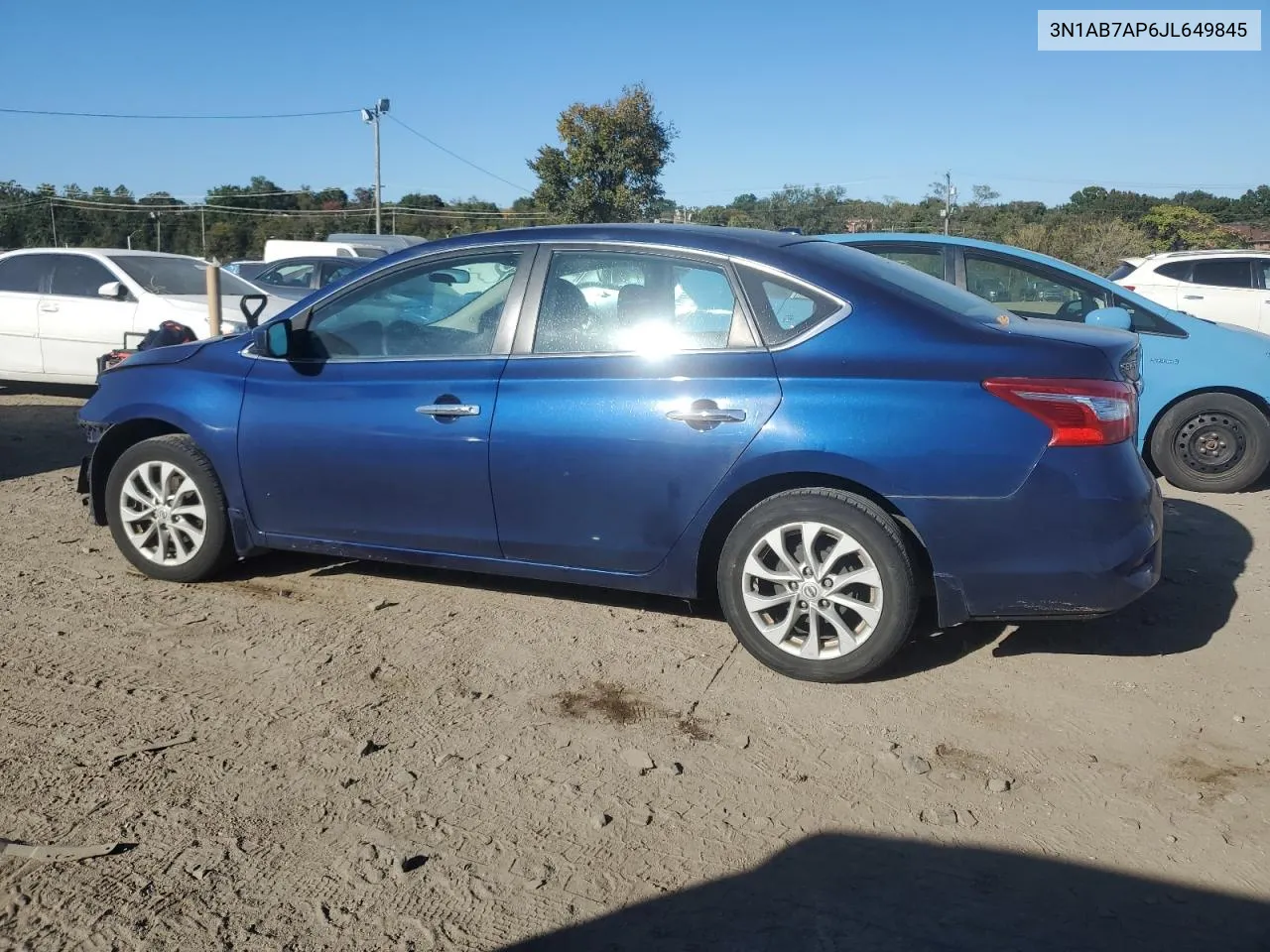 3N1AB7AP6JL649845 2018 Nissan Sentra S