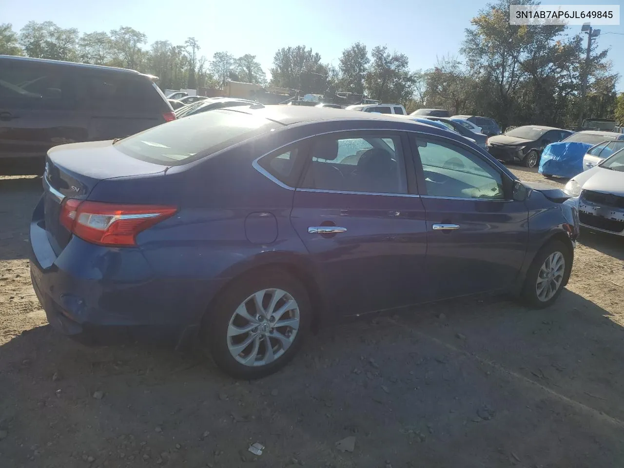 3N1AB7AP6JL649845 2018 Nissan Sentra S