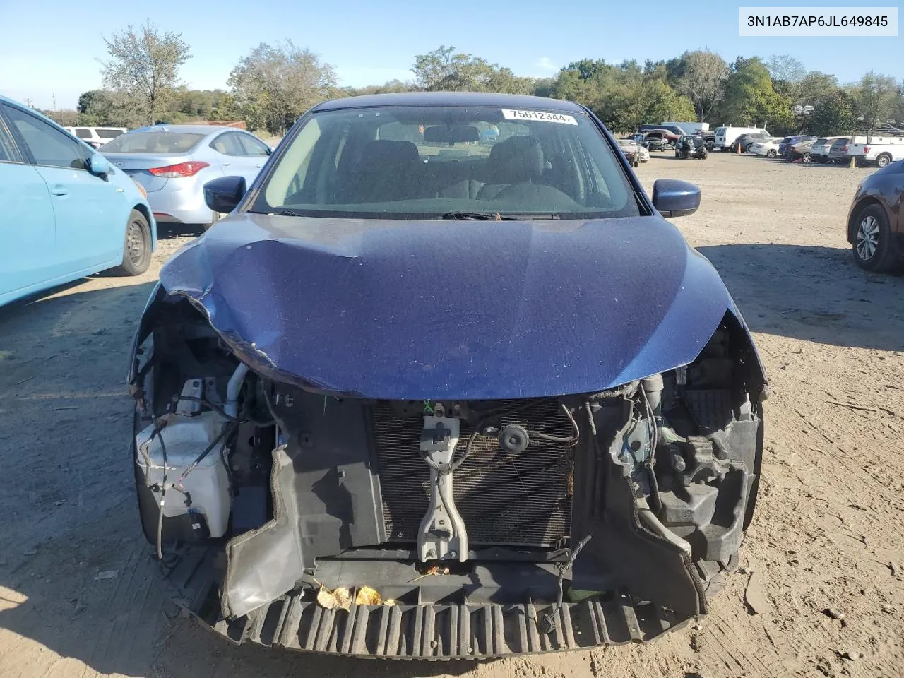 3N1AB7AP6JL649845 2018 Nissan Sentra S