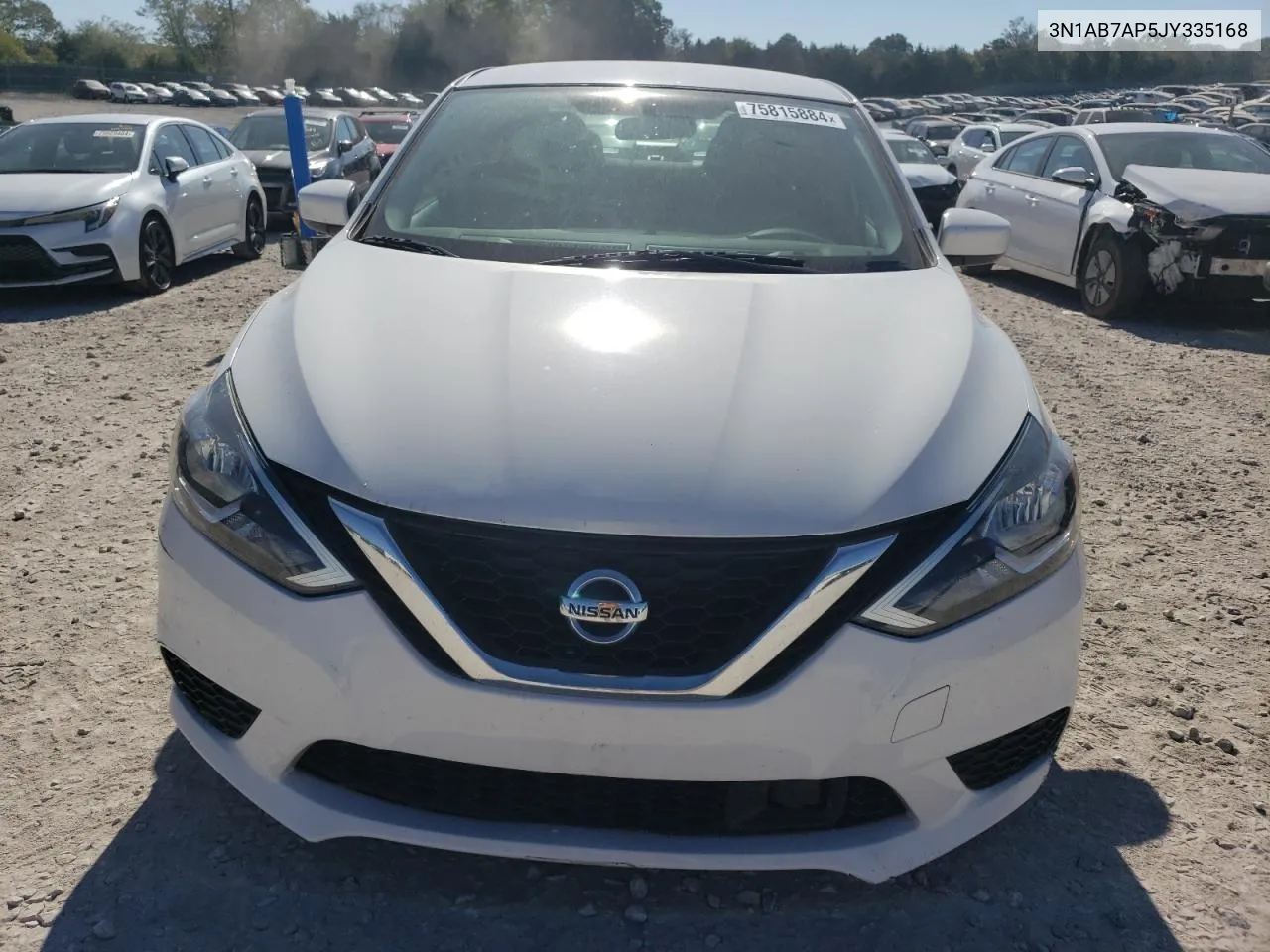 2018 Nissan Sentra S VIN: 3N1AB7AP5JY335168 Lot: 75815884