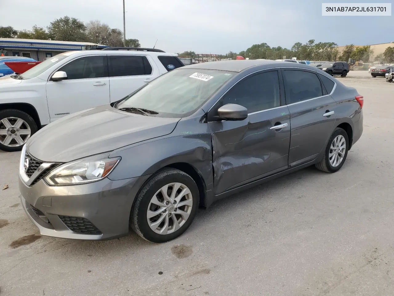 2018 Nissan Sentra S VIN: 3N1AB7AP2JL631701 Lot: 75857074