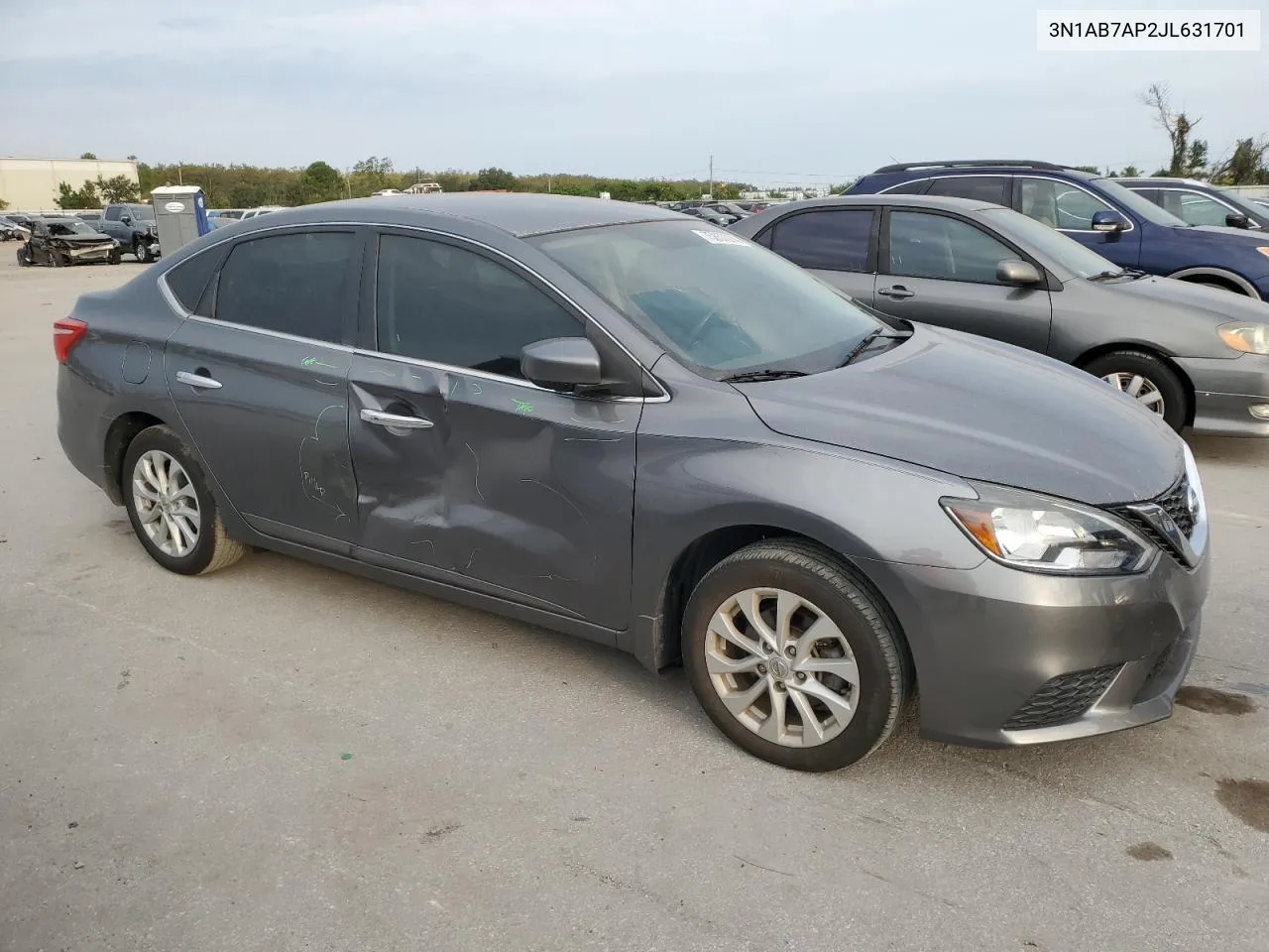 2018 Nissan Sentra S VIN: 3N1AB7AP2JL631701 Lot: 75857074