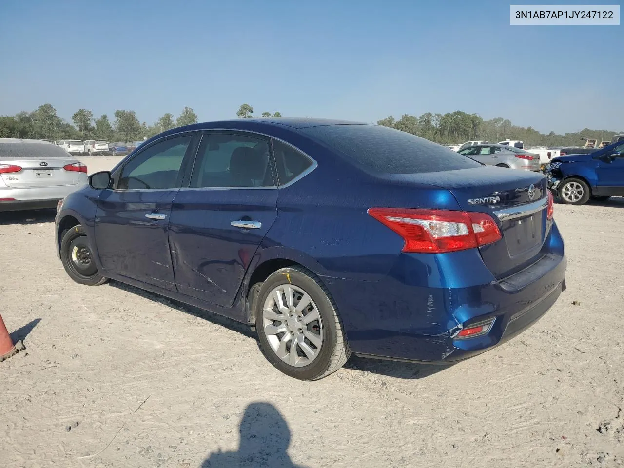 2018 Nissan Sentra S VIN: 3N1AB7AP1JY247122 Lot: 75989674