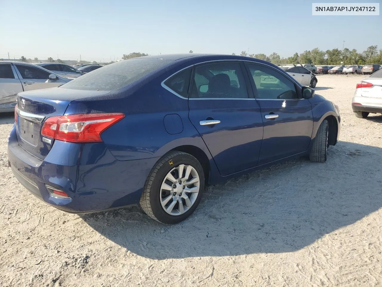 2018 Nissan Sentra S VIN: 3N1AB7AP1JY247122 Lot: 75989674