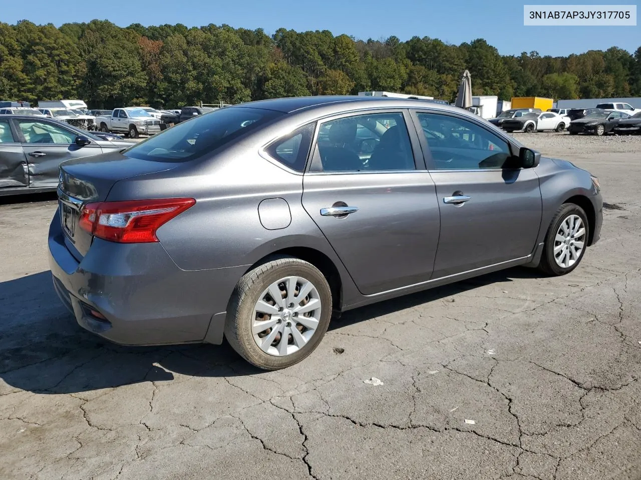 2018 Nissan Sentra S VIN: 3N1AB7AP3JY317705 Lot: 76255414