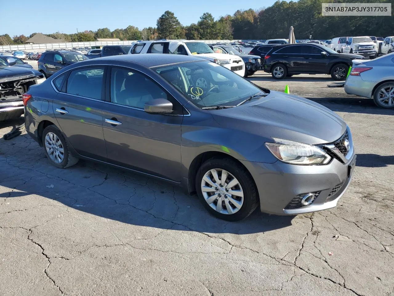 2018 Nissan Sentra S VIN: 3N1AB7AP3JY317705 Lot: 76255414