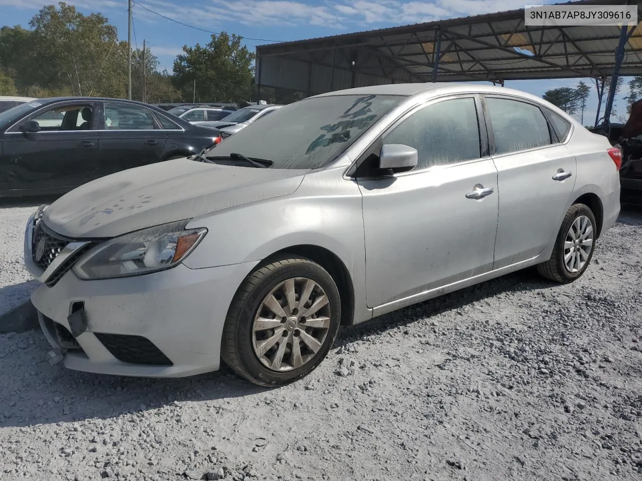 2018 Nissan Sentra S VIN: 3N1AB7AP8JY309616 Lot: 76360164