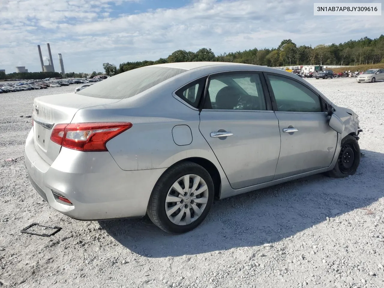 2018 Nissan Sentra S VIN: 3N1AB7AP8JY309616 Lot: 76360164