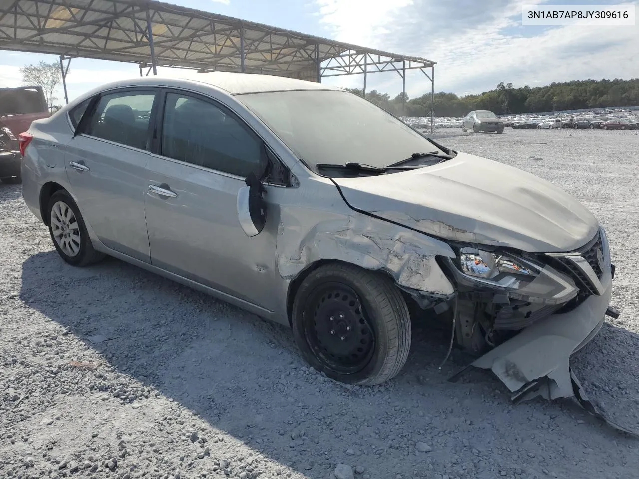 2018 Nissan Sentra S VIN: 3N1AB7AP8JY309616 Lot: 76360164