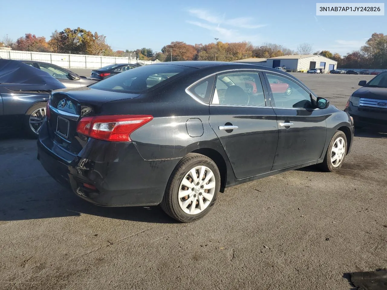 2018 Nissan Sentra S VIN: 3N1AB7AP1JY242826 Lot: 76482154