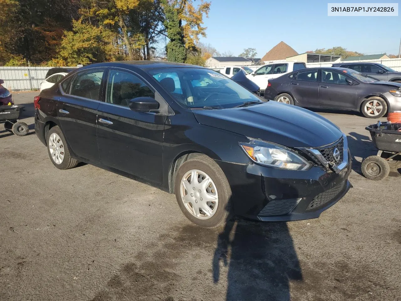 2018 Nissan Sentra S VIN: 3N1AB7AP1JY242826 Lot: 76482154