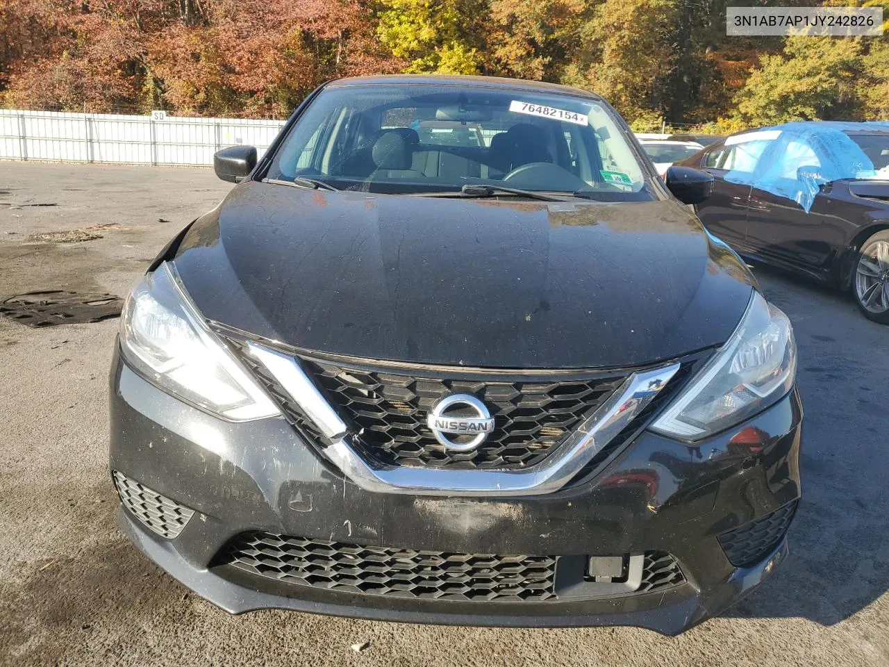 2018 Nissan Sentra S VIN: 3N1AB7AP1JY242826 Lot: 76482154