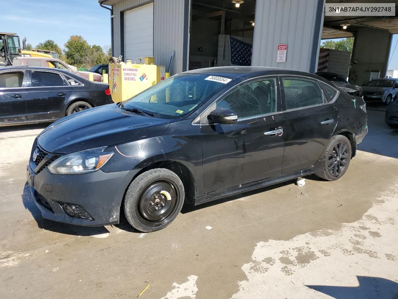 2018 Nissan Sentra S VIN: 3N1AB7AP4JY292748 Lot: 76800054