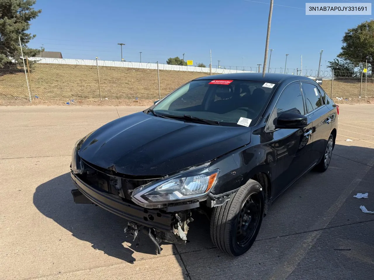 3N1AB7AP0JY331691 2018 Nissan Sentra S