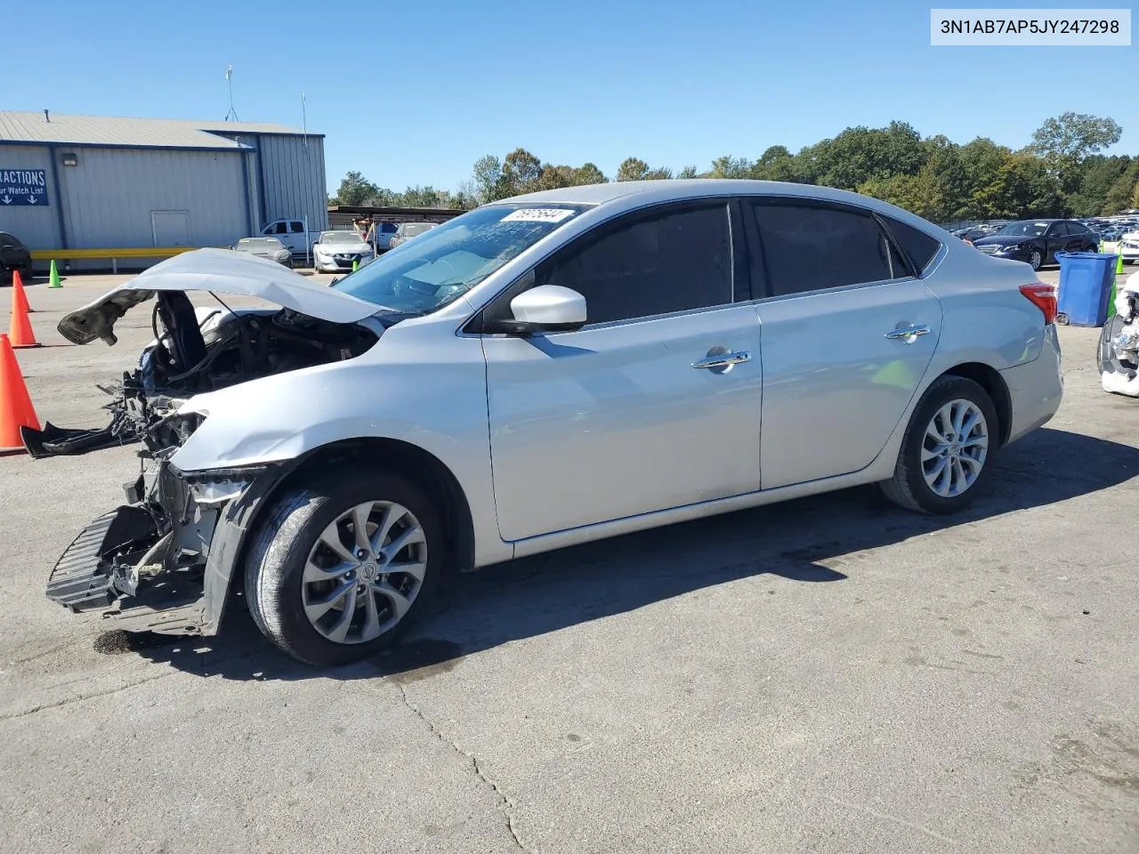 2018 Nissan Sentra S VIN: 3N1AB7AP5JY247298 Lot: 76975644