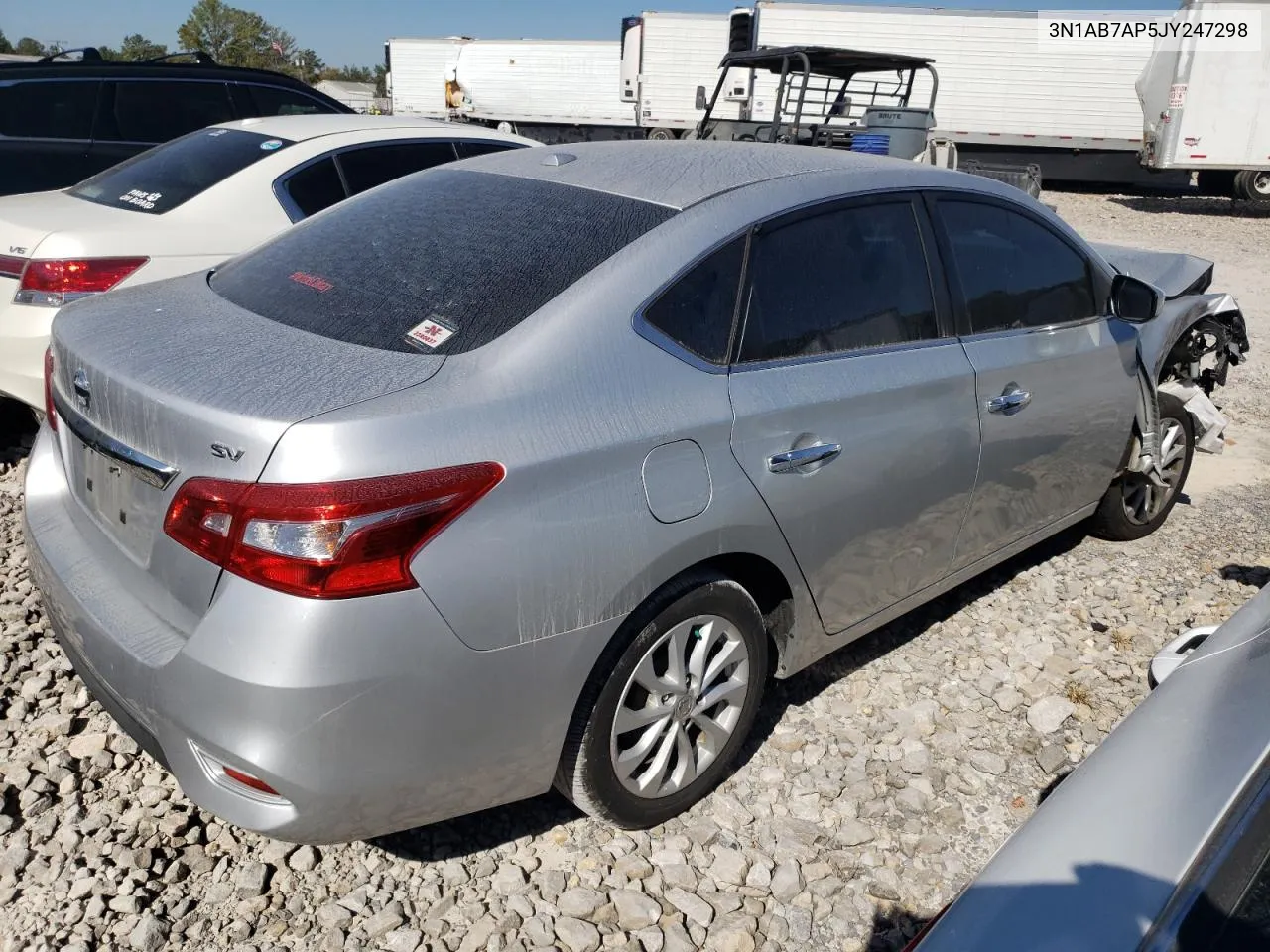 2018 Nissan Sentra S VIN: 3N1AB7AP5JY247298 Lot: 76975644