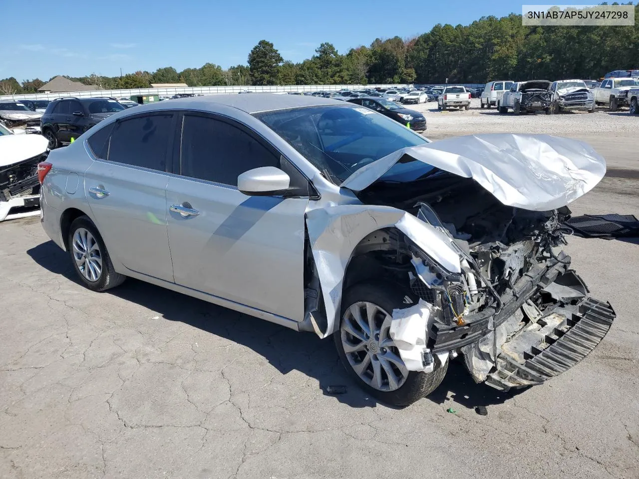 2018 Nissan Sentra S VIN: 3N1AB7AP5JY247298 Lot: 76975644