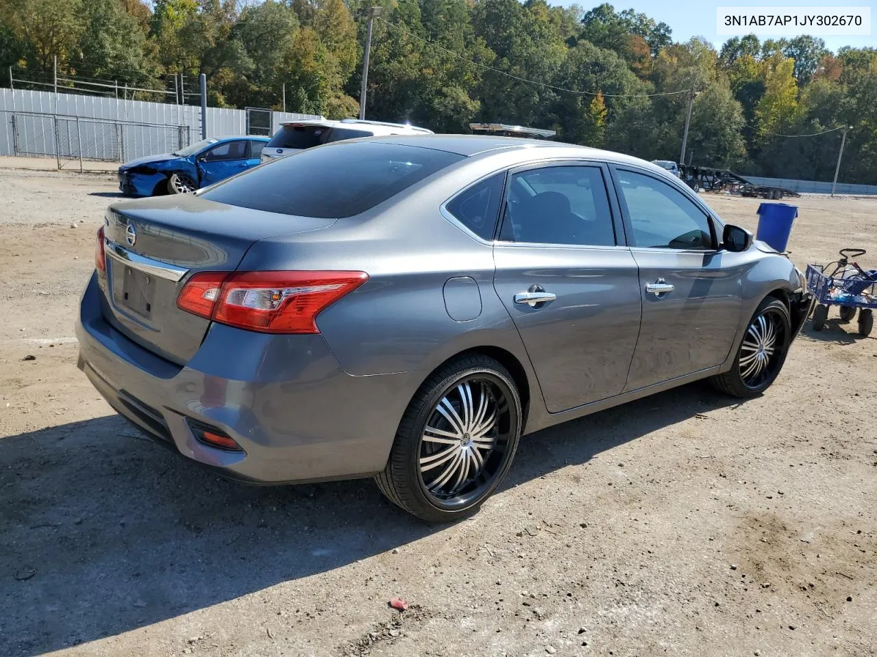 2018 Nissan Sentra S VIN: 3N1AB7AP1JY302670 Lot: 77104834