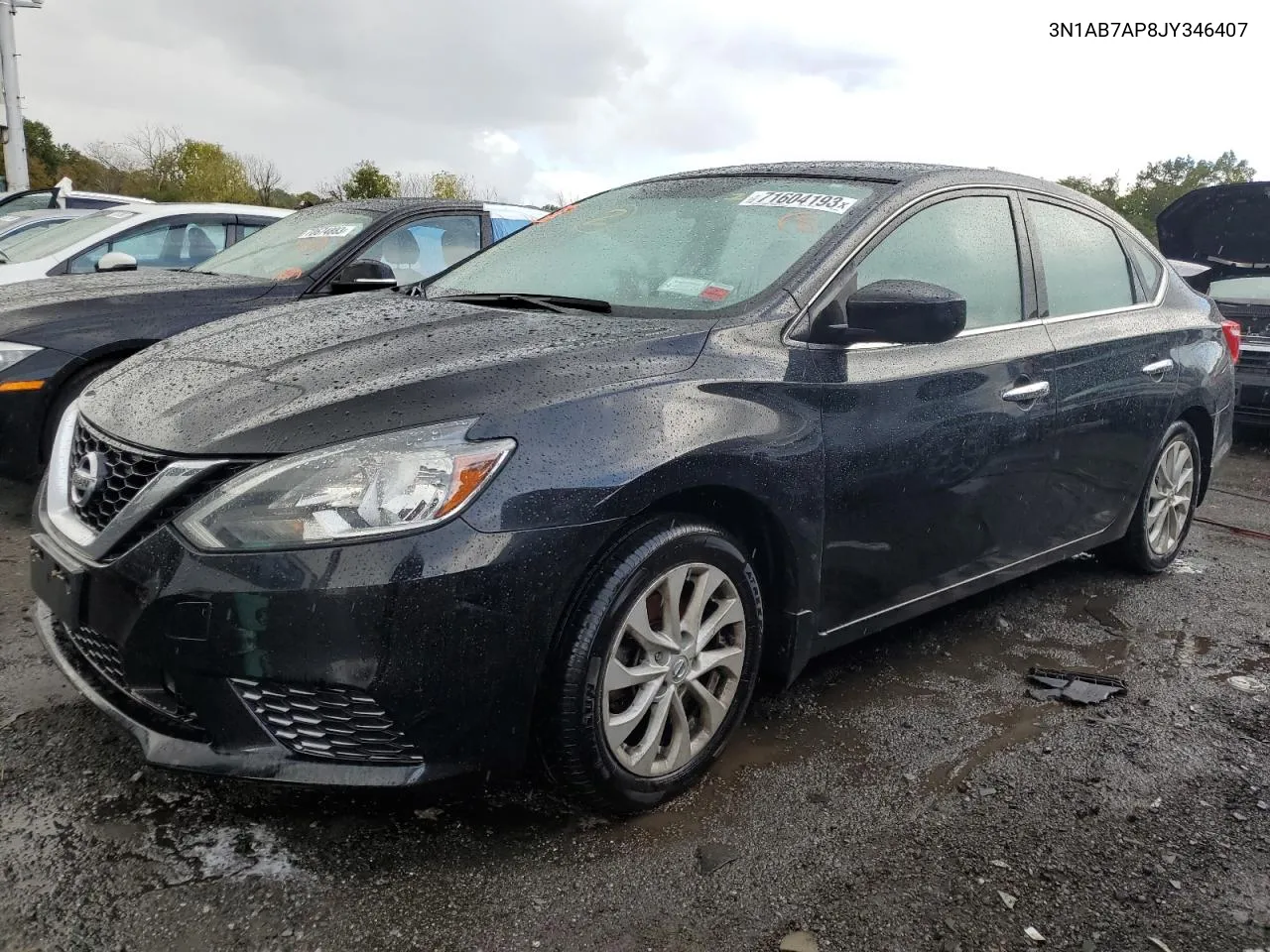 2018 Nissan Sentra S VIN: 3N1AB7AP8JY346407 Lot: 77309414