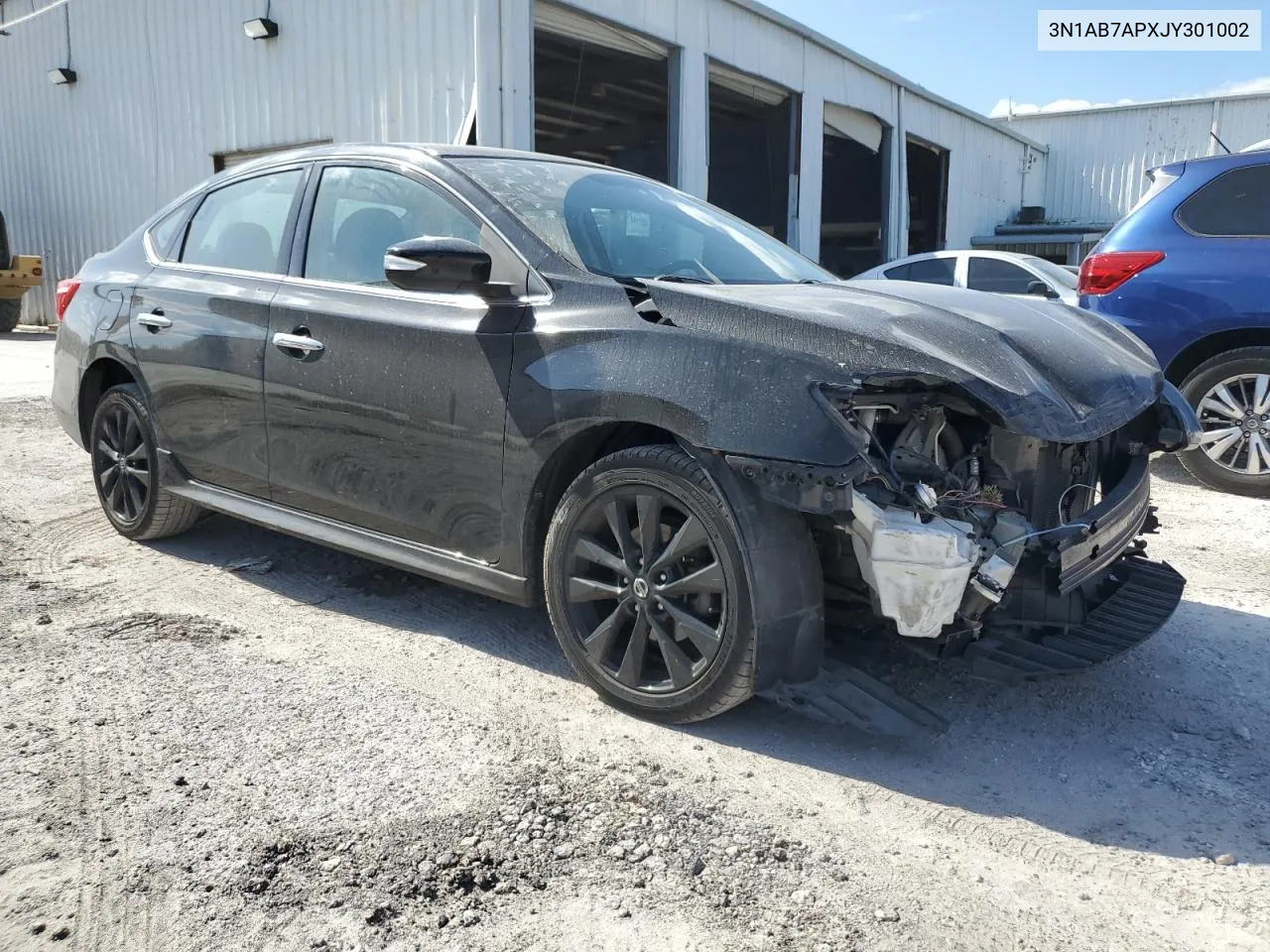 2018 Nissan Sentra S VIN: 3N1AB7APXJY301002 Lot: 77331844