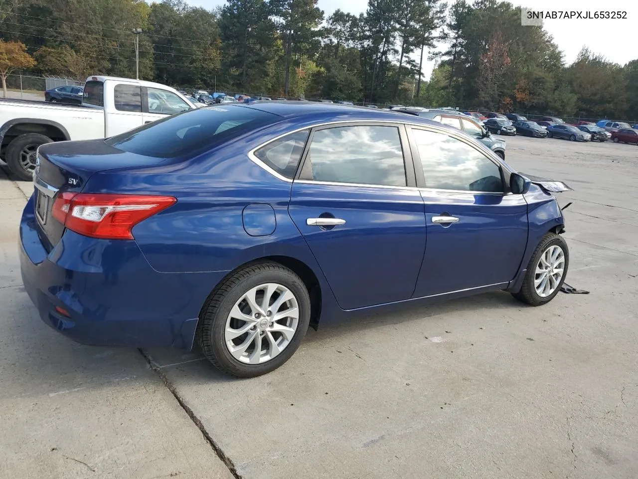 2018 Nissan Sentra S VIN: 3N1AB7APXJL653252 Lot: 77616514