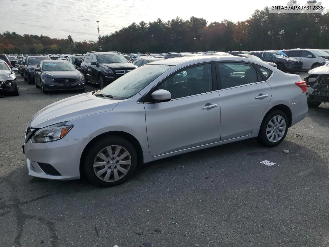 3N1AB7APXJY312338 2018 Nissan Sentra S