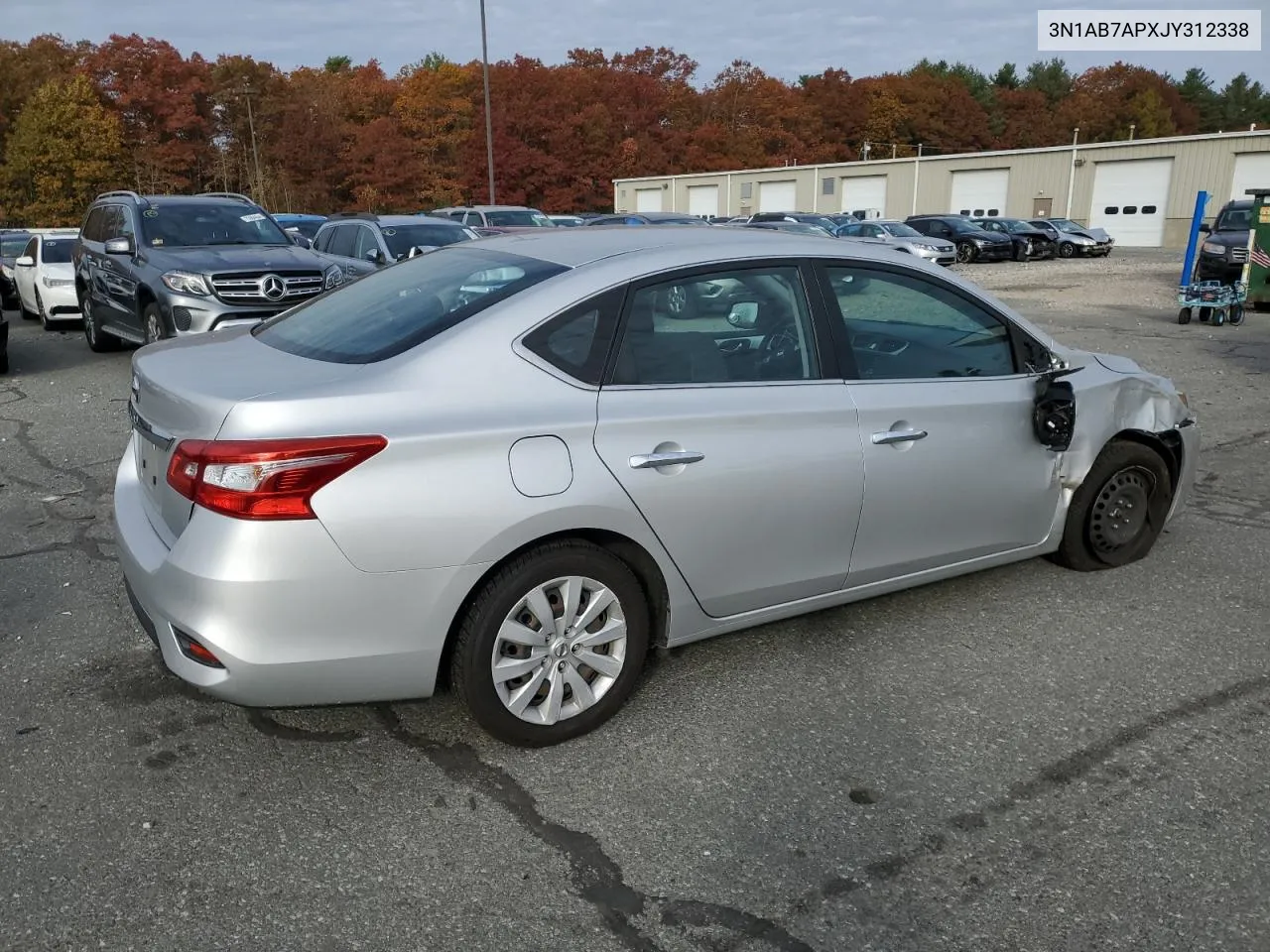 2018 Nissan Sentra S VIN: 3N1AB7APXJY312338 Lot: 77710634