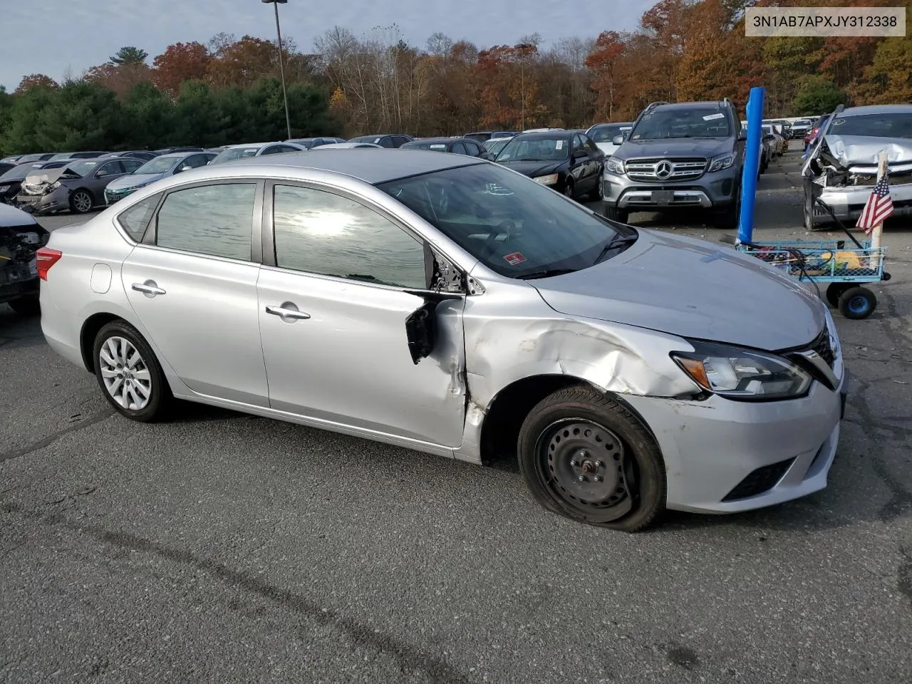 2018 Nissan Sentra S VIN: 3N1AB7APXJY312338 Lot: 77710634