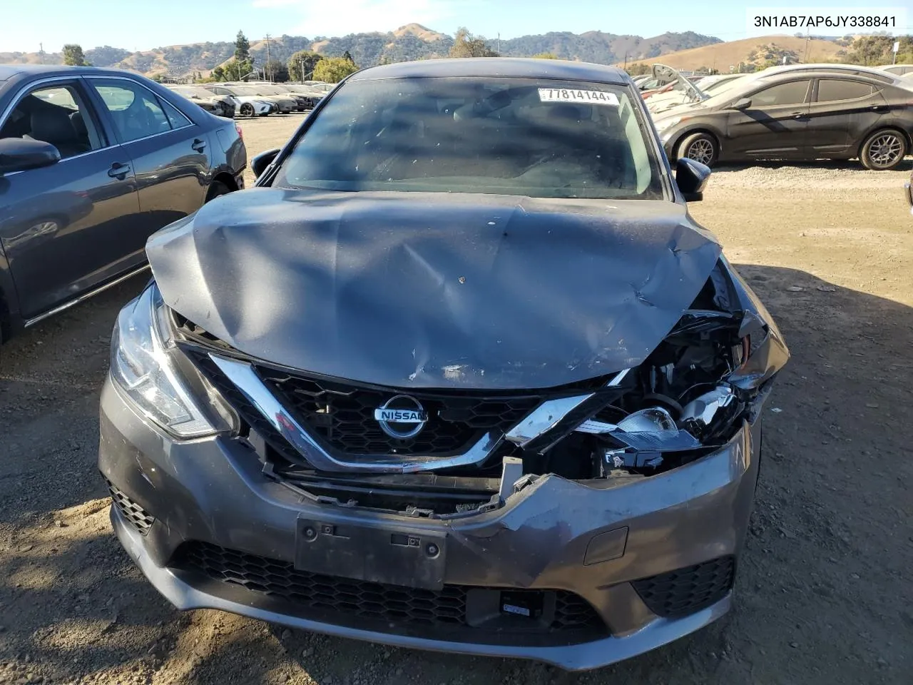 2018 Nissan Sentra S VIN: 3N1AB7AP6JY338841 Lot: 77814144