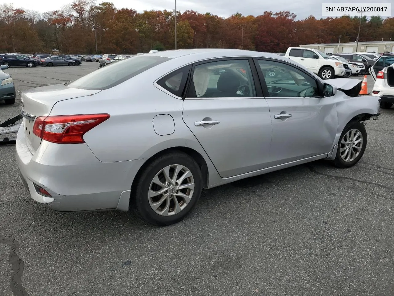 2018 Nissan Sentra S VIN: 3N1AB7AP6JY206047 Lot: 77961534