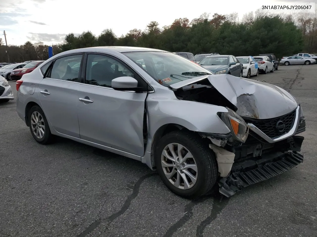 2018 Nissan Sentra S VIN: 3N1AB7AP6JY206047 Lot: 77961534