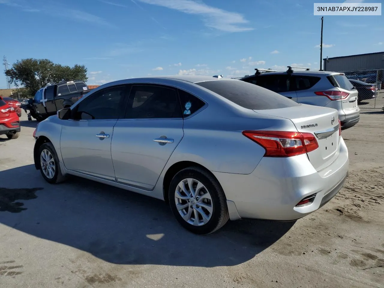 2018 Nissan Sentra S VIN: 3N1AB7APXJY228987 Lot: 78125574