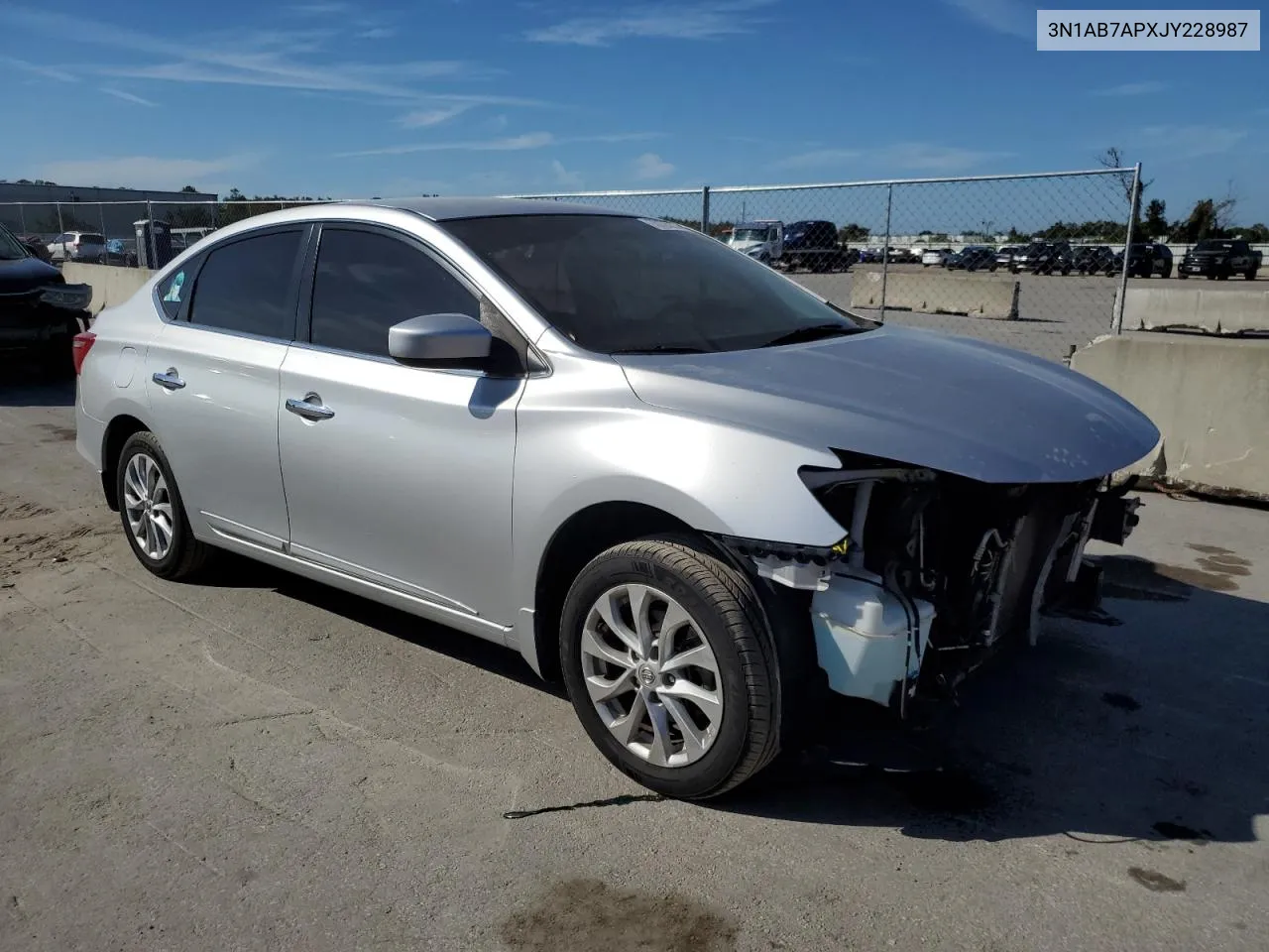 2018 Nissan Sentra S VIN: 3N1AB7APXJY228987 Lot: 78125574