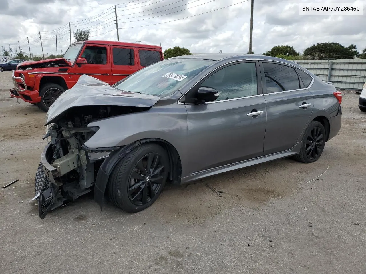 2018 Nissan Sentra S VIN: 3N1AB7AP7JY286460 Lot: 78151824