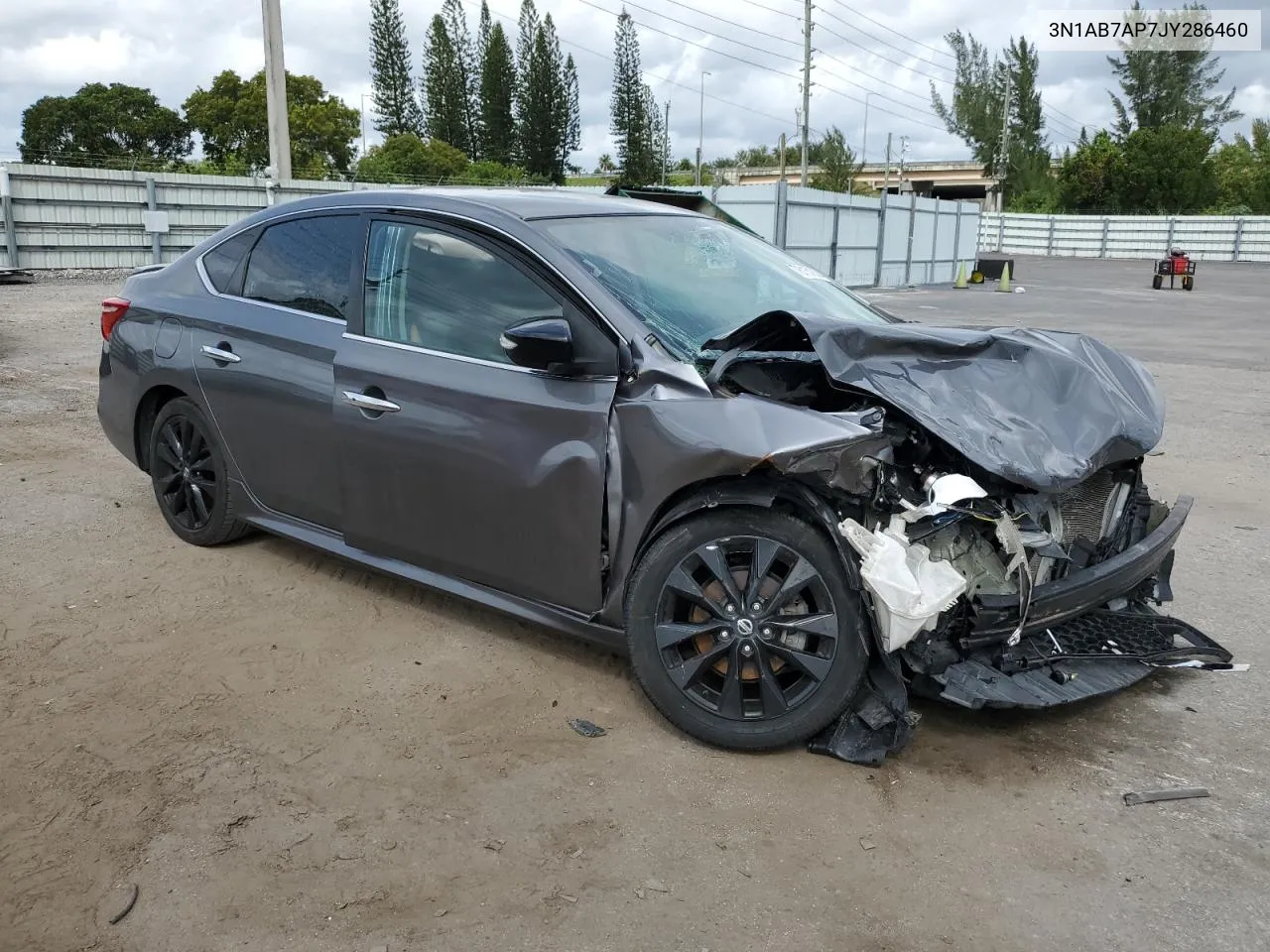 2018 Nissan Sentra S VIN: 3N1AB7AP7JY286460 Lot: 78151824