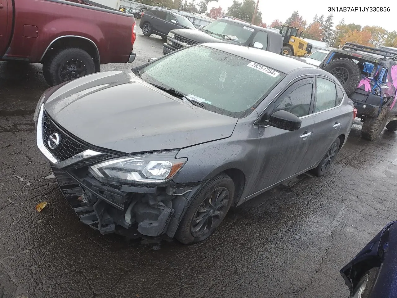 2018 Nissan Sentra S VIN: 3N1AB7AP1JY330856 Lot: 78251754