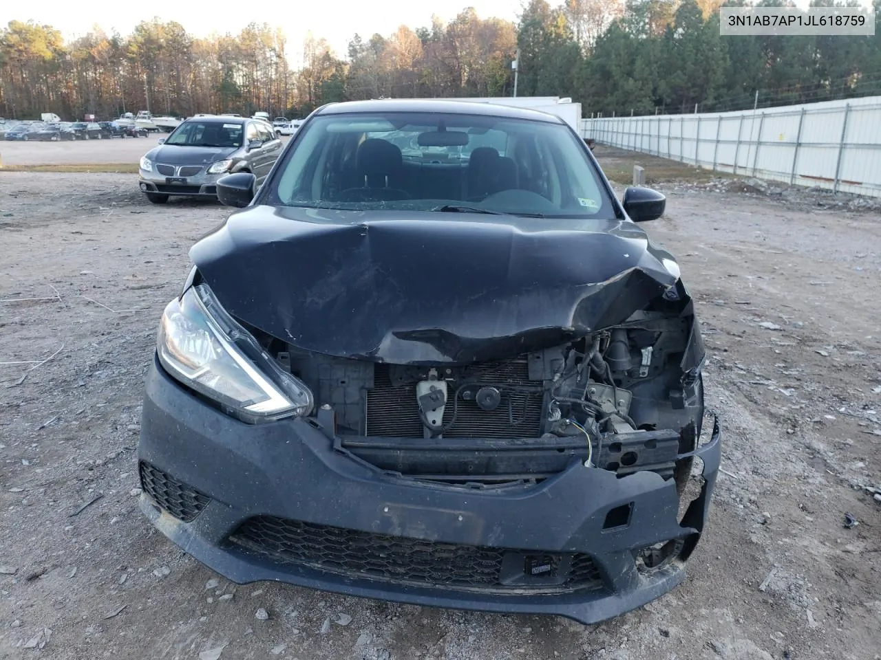 2018 Nissan Sentra S VIN: 3N1AB7AP1JL618759 Lot: 78599984